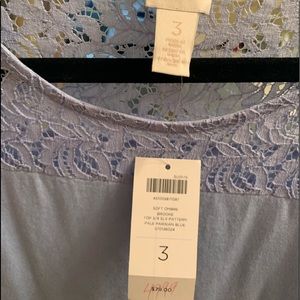 Chicos top powder blue fade